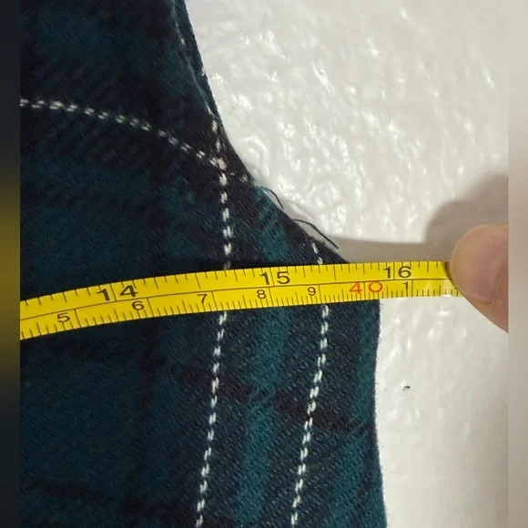 Rare Vintage 1950s–60s Pendleton Wool Green Plaid Jumper Dress Collector’s Piece - Picture 9 of 12